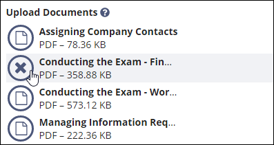Pending document uploads
