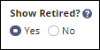 Show retired filter in QuickIR