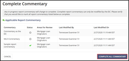 Complete All Commentary command