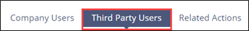 Third Party Users menu command